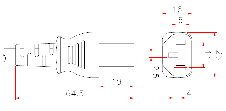 IEC-60320-C13 (S301A)