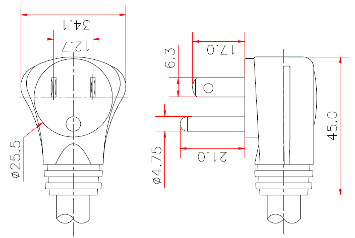 NEMA-5-15P (P342R)