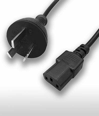 China 3-Pin Plug to C13 AC Power Cord Set 10A 250V