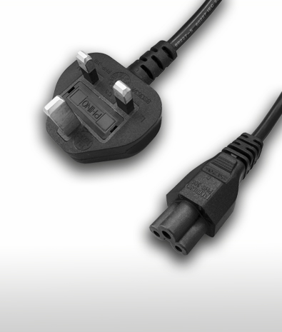 Saudi Arabia 3-PIN Plug To C5 AC Power Cord Set 2.5A 220V