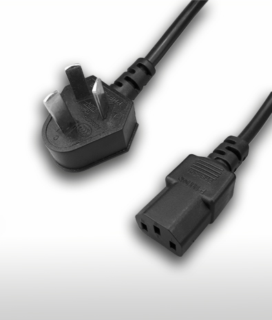 China 3-Pin Plug to C13 AC Power Cord Set 10A 250V