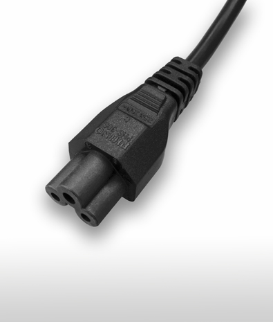 USA UL498 C5 3-Pin Straight AC Connector, 10A 125V