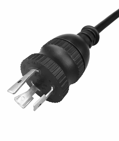 Japan JIS C8303, Grounded Locking 3 Pin Wire AC Plug