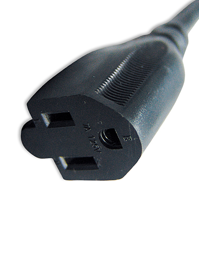 USA NEMA 5-15R 3-Pin Straight AC Connector,15A 125V