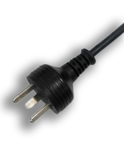 Denmark 3-Pin Wire Grounding, Straight AC Plug,13A 250V