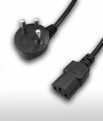 Israel 3-PIN Plug TO C13 AC Power Cord set 10A 250V