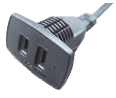 Japan JIS C8303 2-Pin Straight AC Connector,7~12A 125V