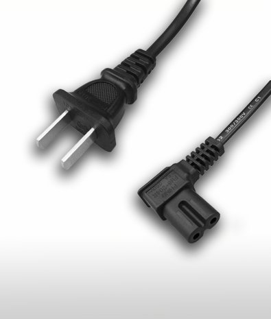 中國 2PIN插頭 TO  C7 彎頭AC電源線組Cord Set  2.5A 250V