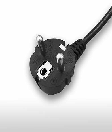 德國 2PIN接地彎頭 TO C13左彎 AC電源線組Cord set  10A 250V