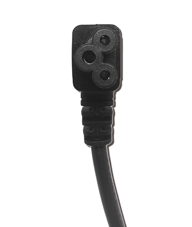 英國 BS 60320 C5 AC電源線連接器,3芯左彎式 2.5A 250V