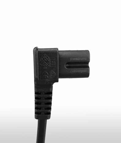 德國 IEC 60320  C7 AC電源線連接器,2芯彎式 2.5A 250V