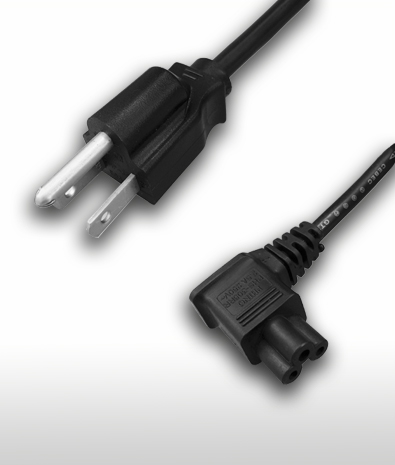 美國 3PIN插頭 TO C5左彎AC電源線組 Cord Set  10A 125V