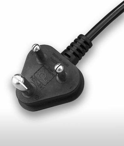 印度 3PIN插頭 TO C13 AC電源線組Cord Set 10A 250V
