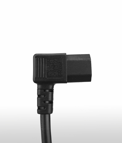 德國2PIN接地直頭TO C13左彎AC電源線組Cord set 10A 250V