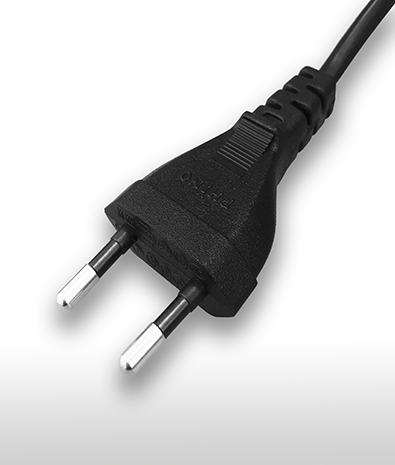 德國 2PIN插頭 TO C7 右彎 AC電源線組Cord set 2.5A 250V