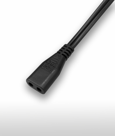 日本 JIS C8303 C1 AC電源線連接器,2芯直式 7A 125V