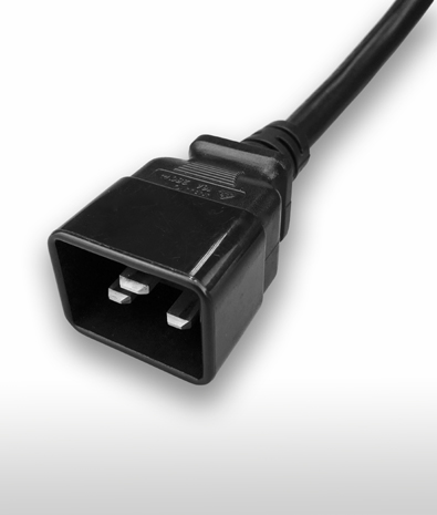 美國 UL498 C20 AC電源線連接器,3芯直式 20A 125V