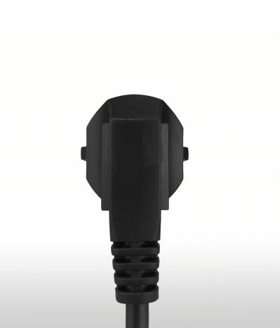 意大利 彎式 AC插頭 2PIN 帶接地, 16A 250V