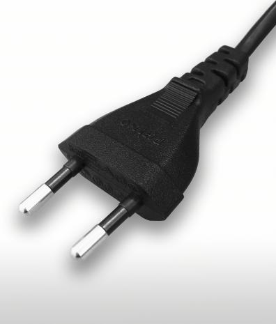 意大利 直式 AC插頭 2PIN 不接地, 2.5A 250V