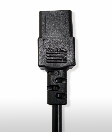 日規 C17 AC電源線連接器,2芯直式,12A/15A 125V