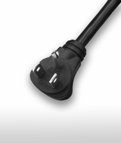 美國 NEMA 5-15P 彎式 AC插頭3PIN 不接地, 15A 125V