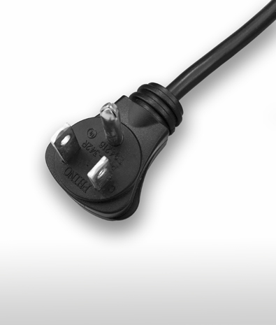 美國 NEMA 5-15P 彎式 AC插頭3PIN 接地, 15A 125V